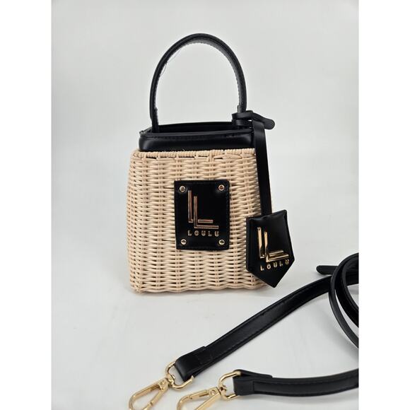 Loulu Mini Wicker Handbag Purse Handle With Removable Strap Crossbody Strap - Picture 3 of 13